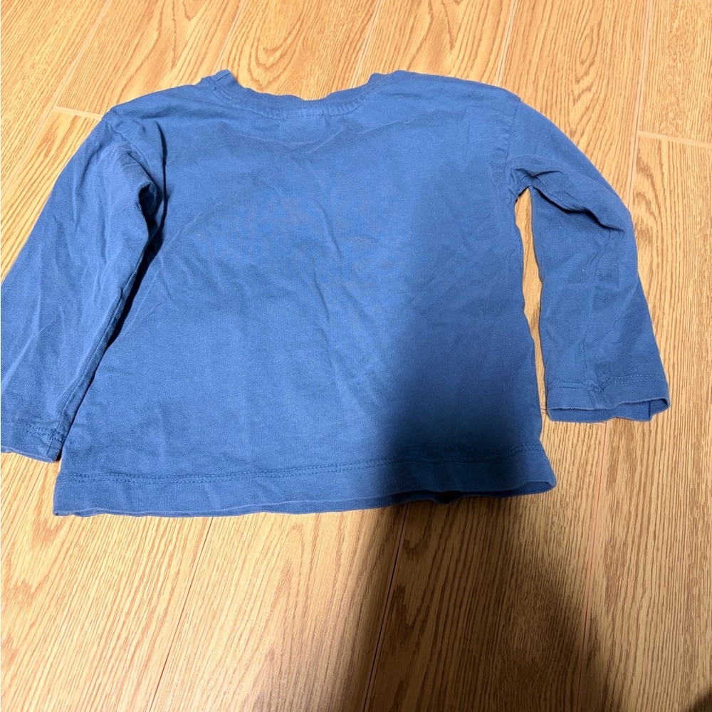 Hanna Andersson Navy Long Sleeve Tee with Car Design - Picture 4 of 4